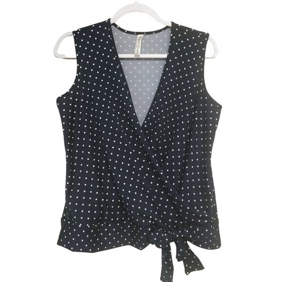 Perseption Concepts Polka Dot Top NWT - Picture 5 of 7
